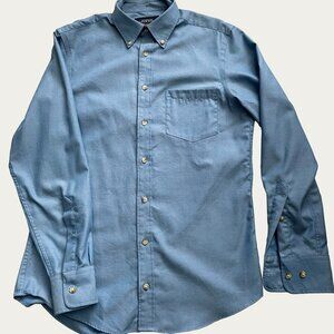 Charles Tyrwhitt Slim Fit Non-Iron Twill Blue Shirt Small S NWT